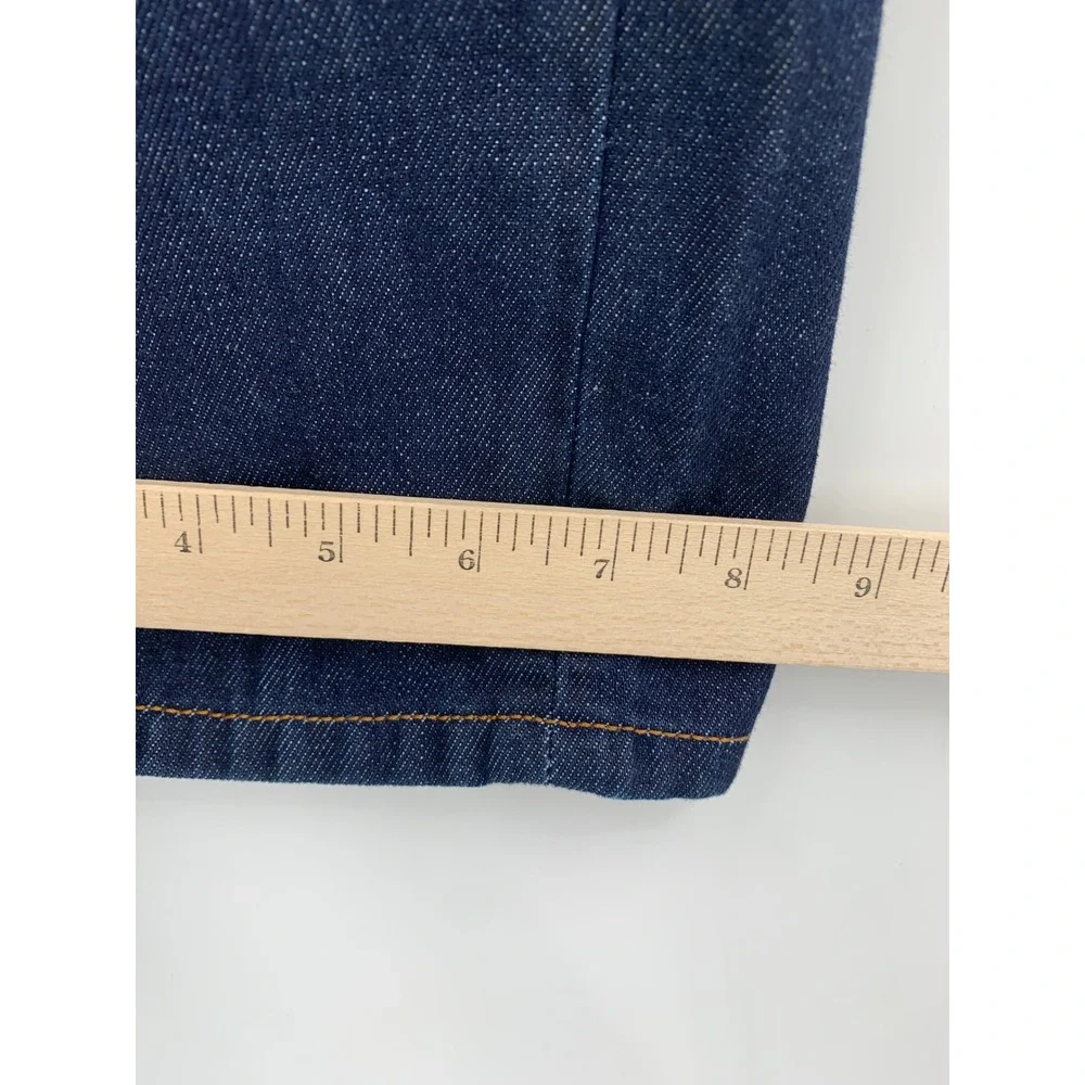 Diesel Larkee Jeans Mens 31x30 Blue Straight Leg Dark Wash Button Fly Denim